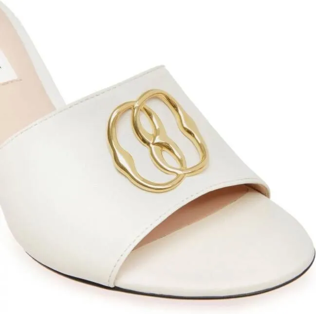 Bally Geha 65mm logo-plaque sandals White