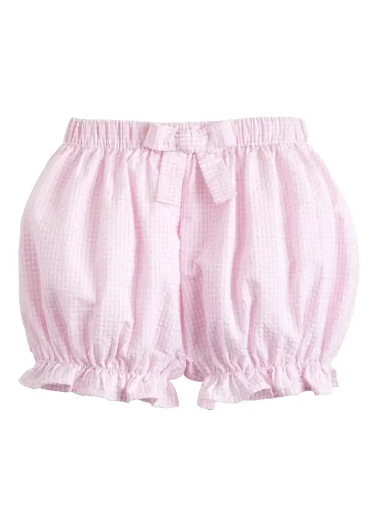 Bow Bloomers - Light Pink Gingham