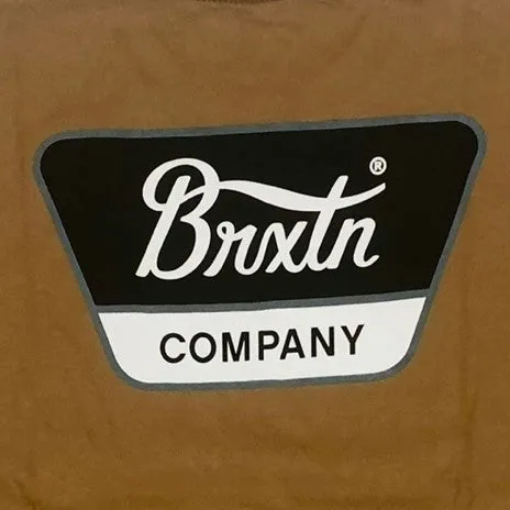 BRIXTON Linwood S/S Standard T-Shirt - Dark Brown