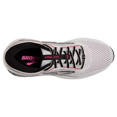 Brooks Women’s Ariel GTS 23 Athletic Shoes-Black/Grey/Pink