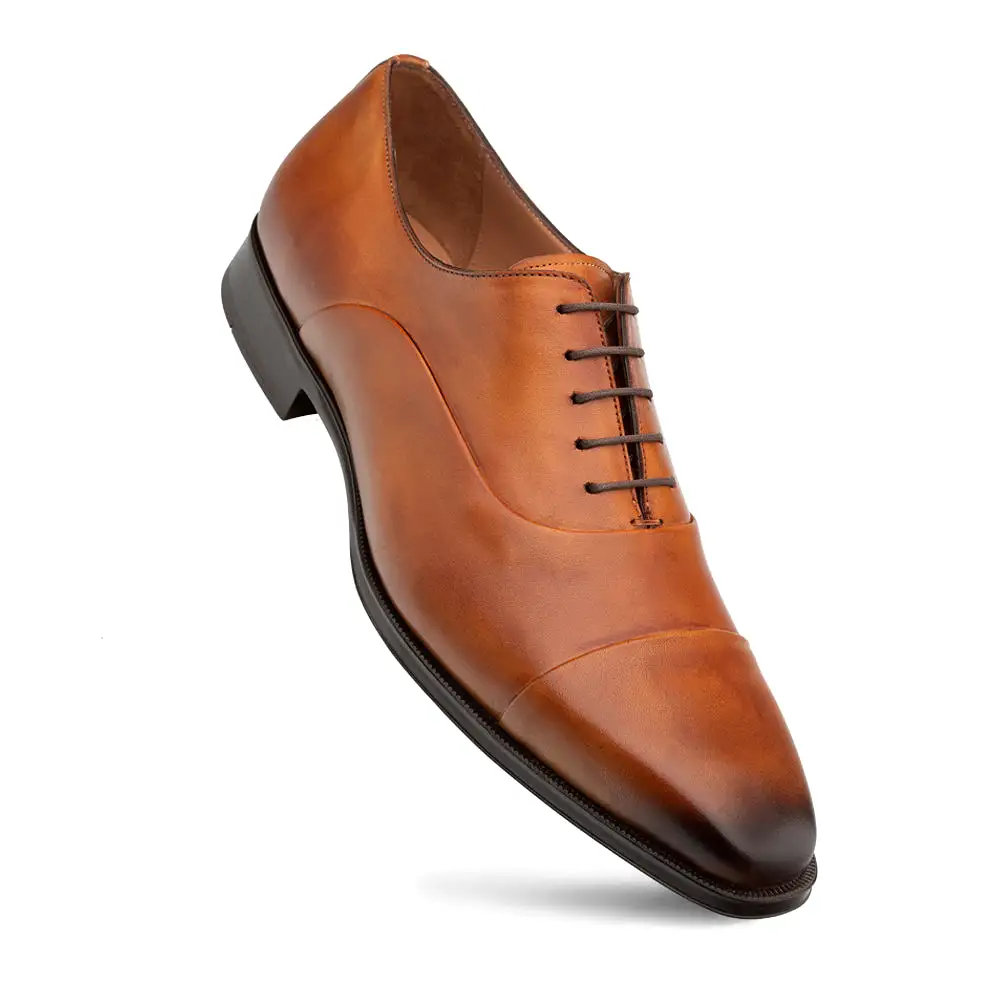 Cap Toe Rubber Sole Oxford