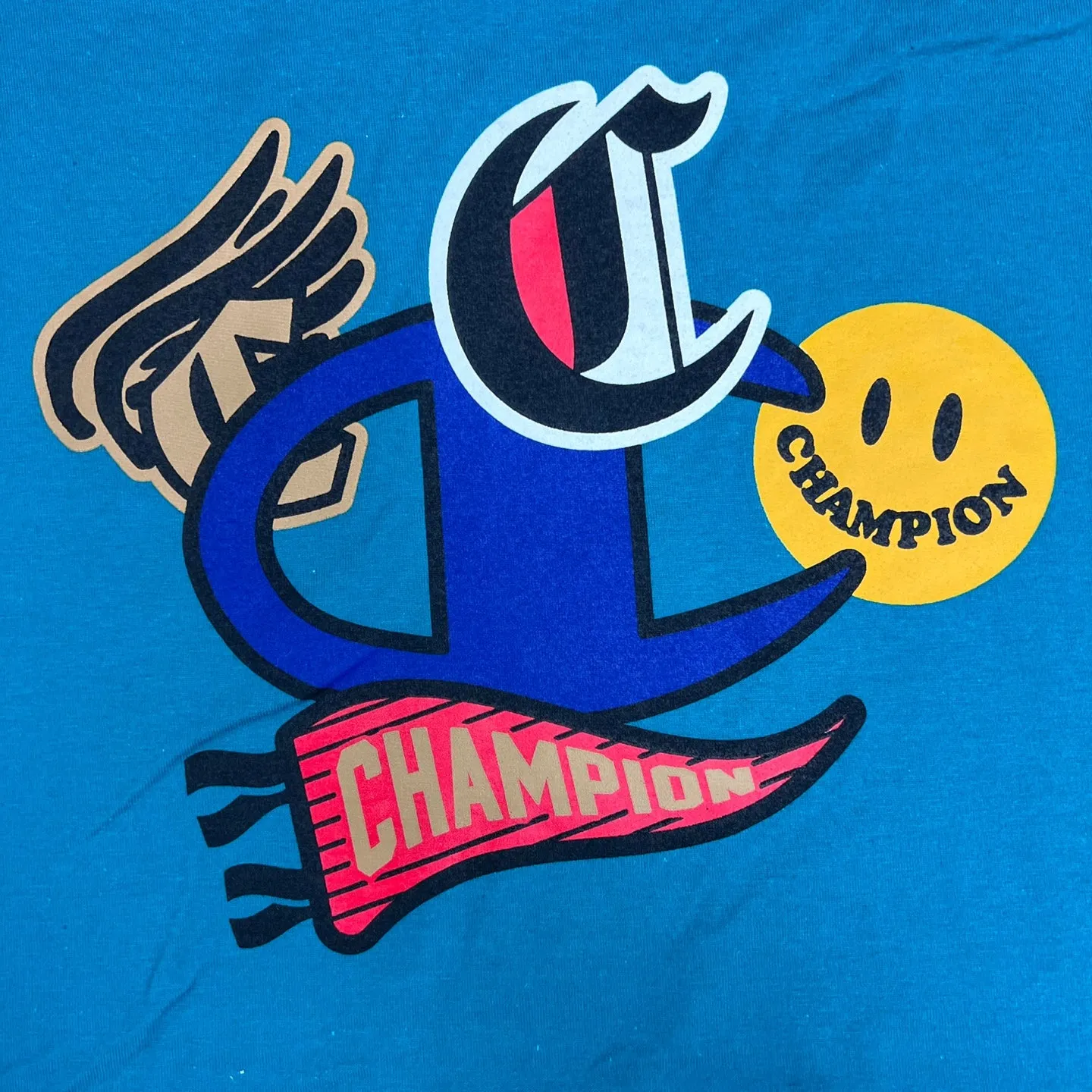 Champion Logo Graphic Print T-Shirt