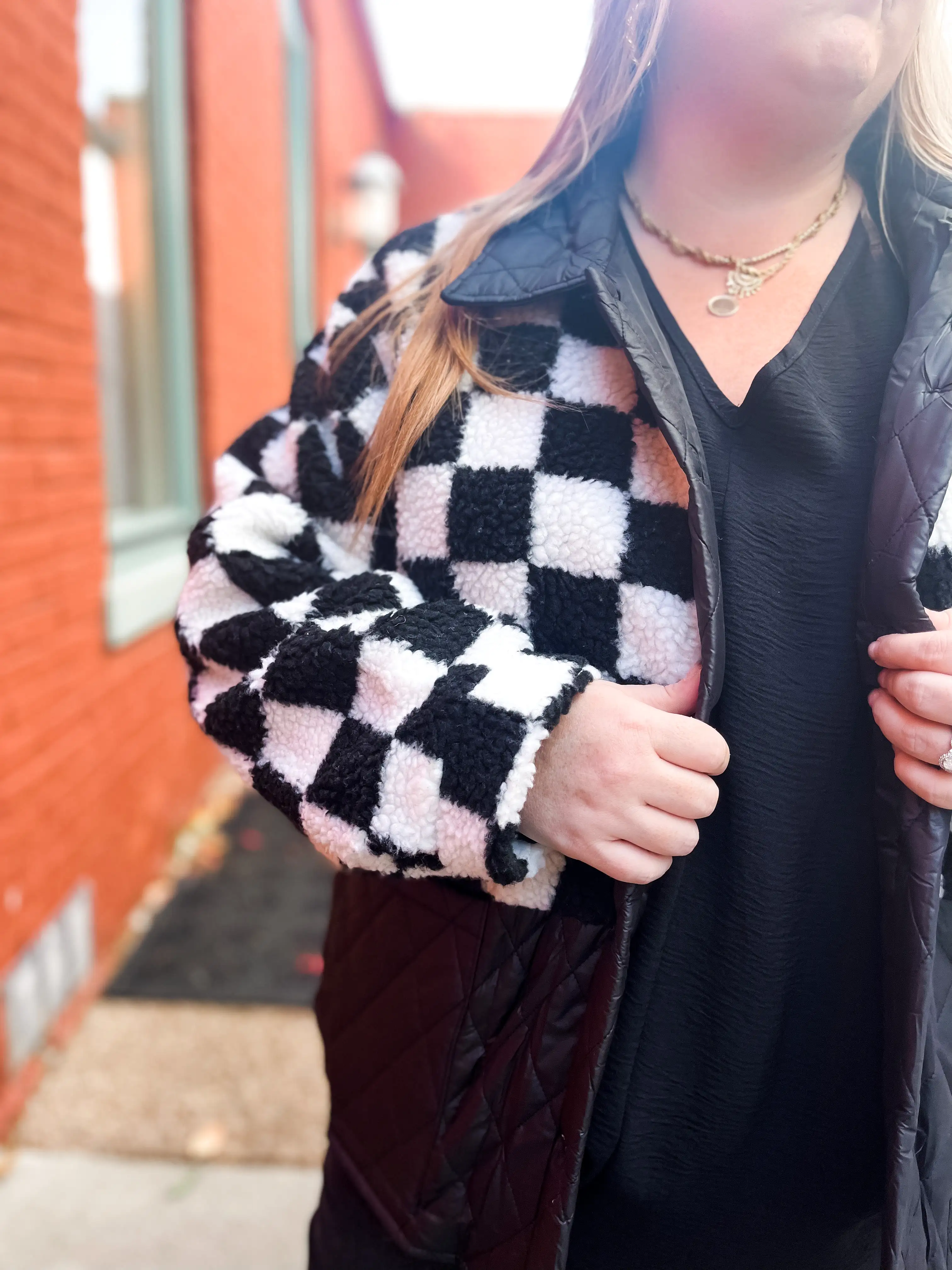 Chess Pie Quilted Jacket PLUS