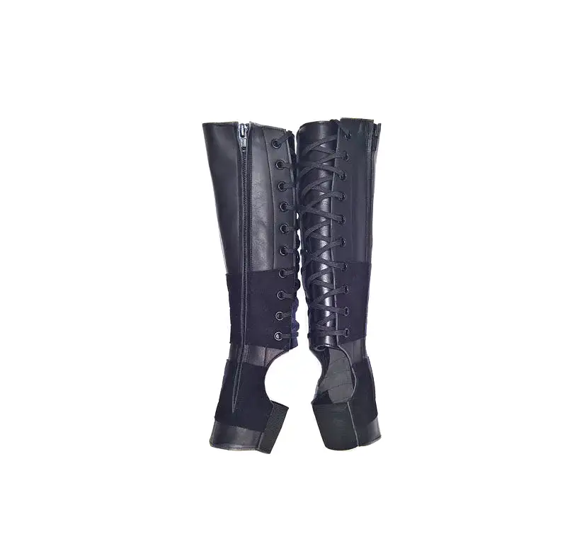 CHILDRENS Classic Black Aerial Boots w/ side ZIP + Suede Grip