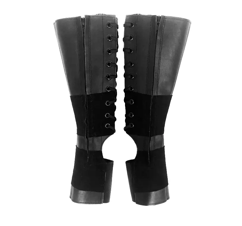 Classic Black Aerial Boots w/ side ZIP + Suede Grip