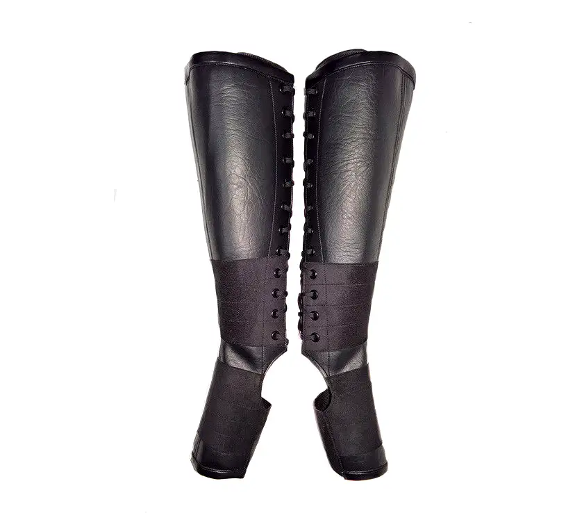 Classic Black VEGAN Aerial Boots w/ grip panels + inside ZIP