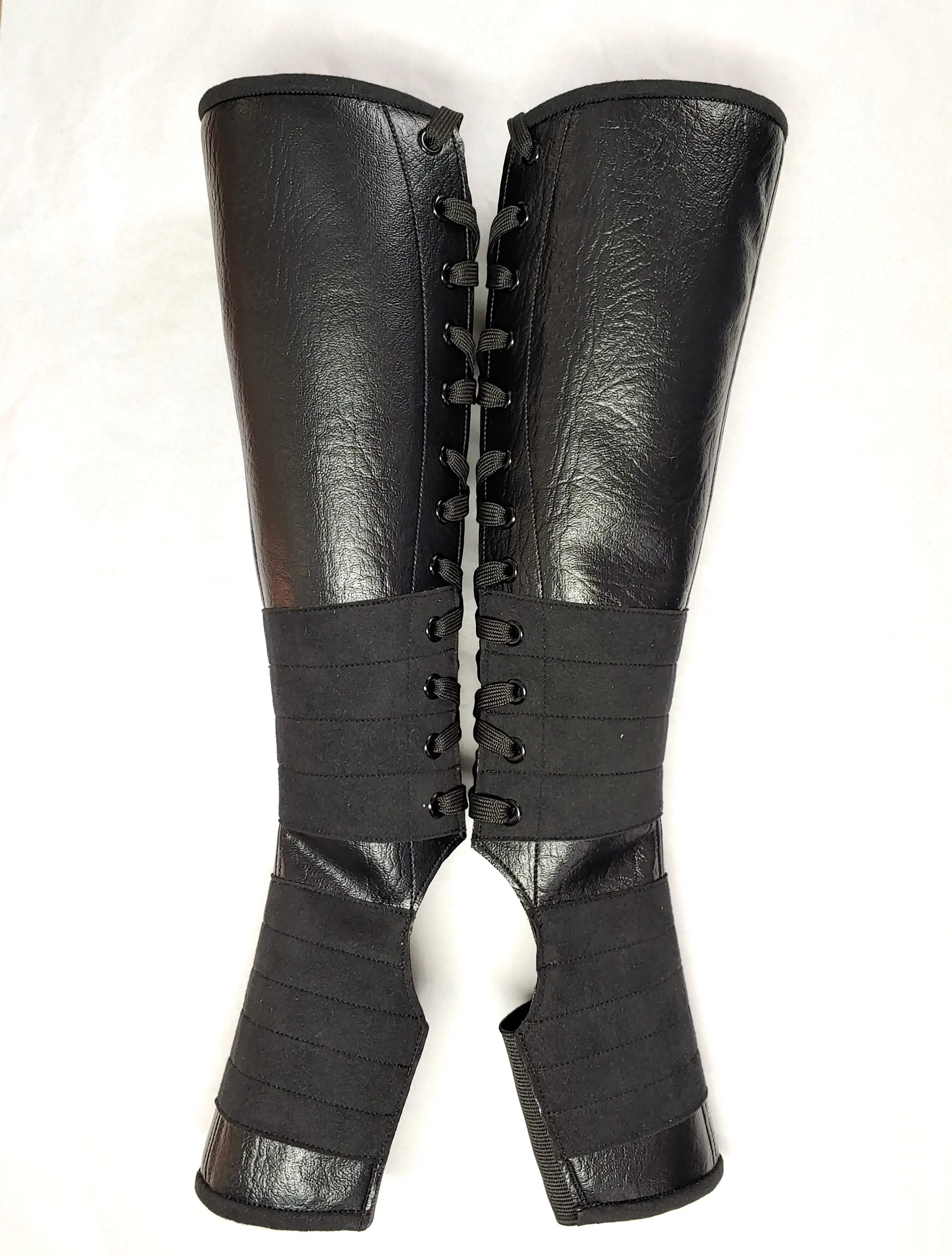 Classic Black VEGAN Aerial Boots w/ grip panels