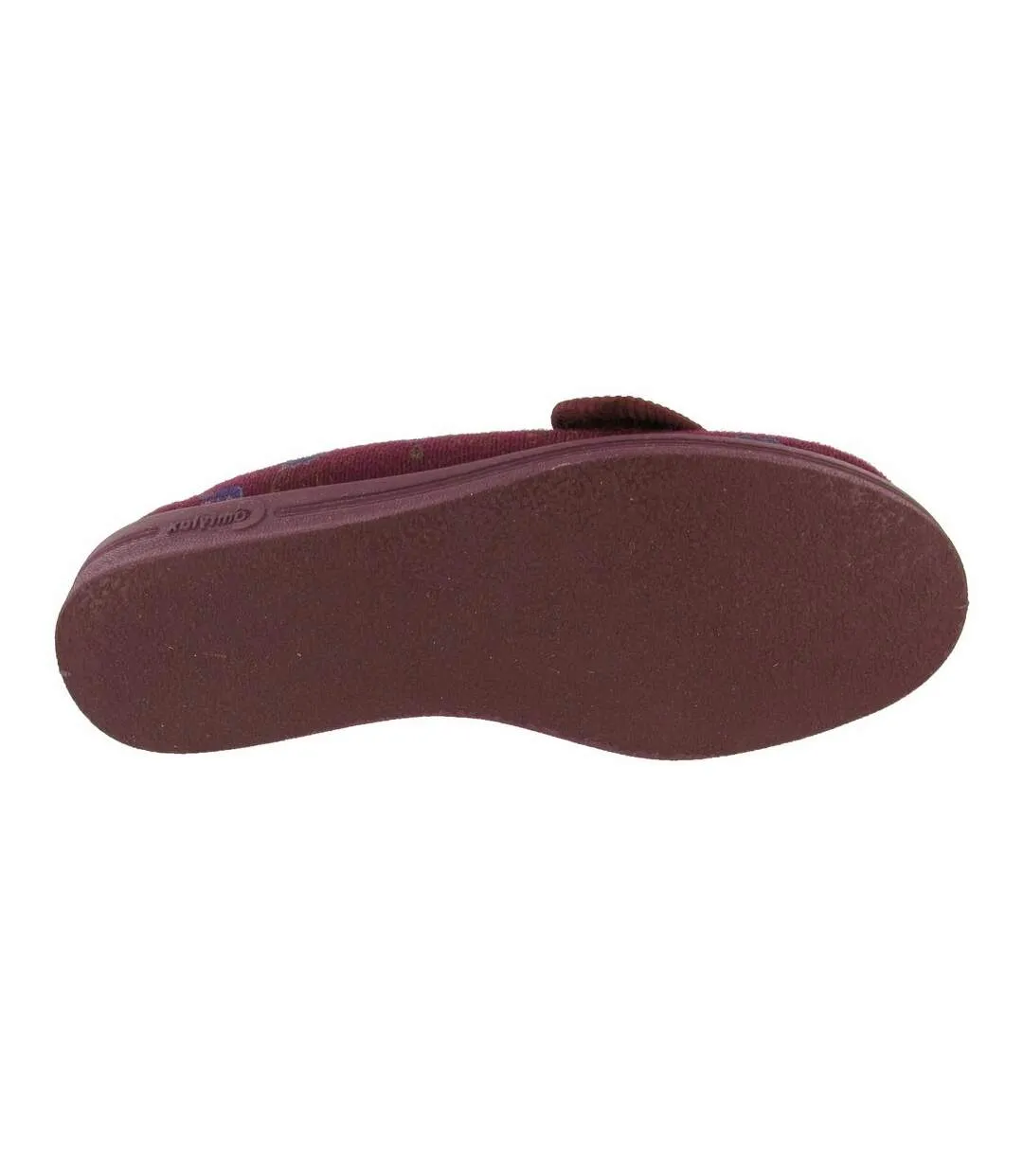 Comfylux Womens/Ladies Diana Floral Slippers (Wine) - UTDF506