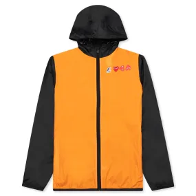 Comme des Garcons Play x K-Way Logos Full Zip Jacket - Orange/Black