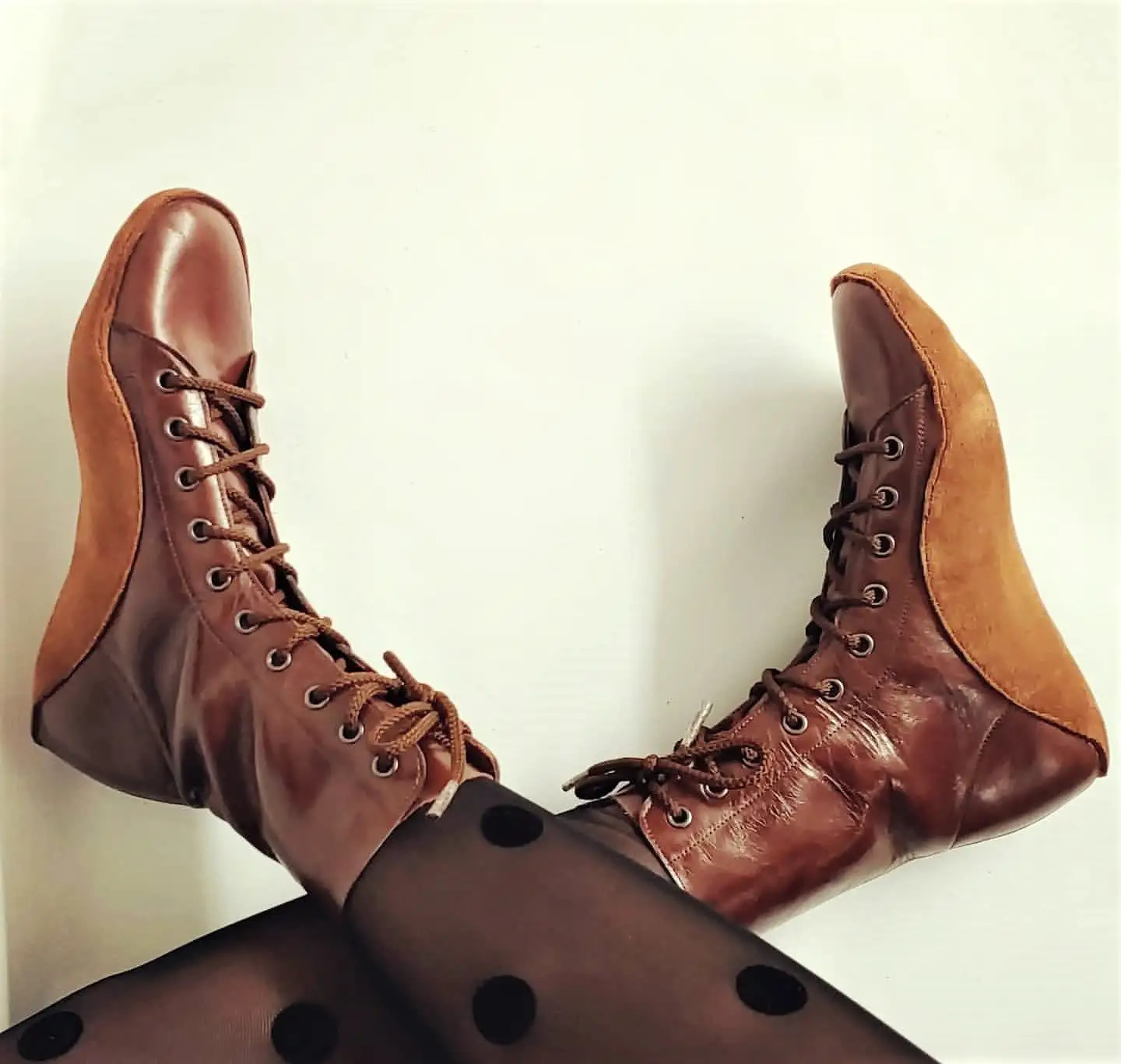 CUSTOM MADE Chestnut Brown Tightrope Boots