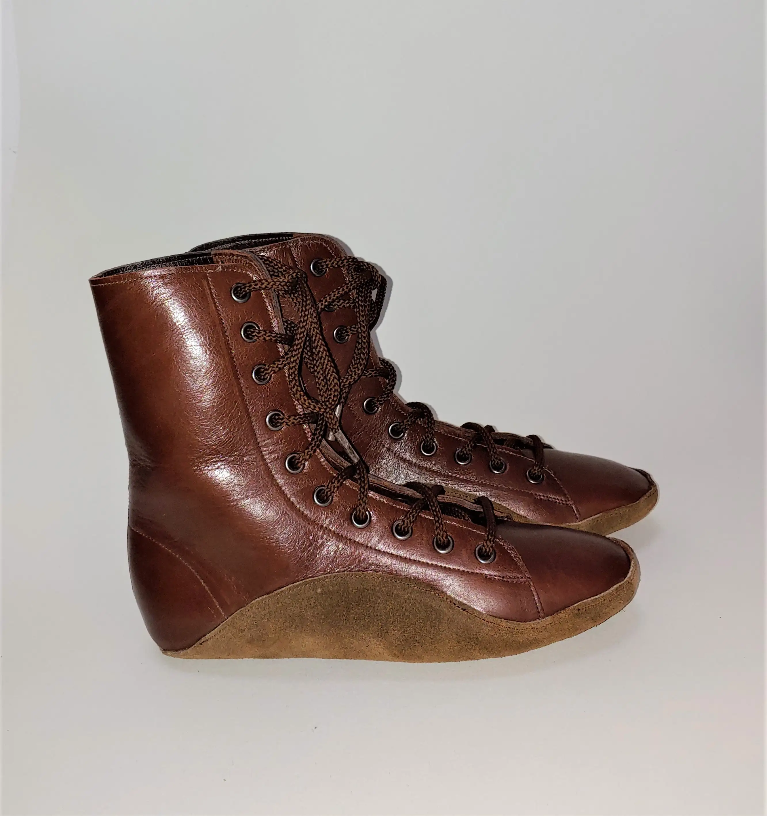 CUSTOM MADE Chestnut Brown Tightrope Boots