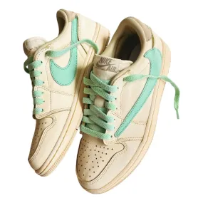 CUSTOM NIKE AIR JORDAN 1 LOW “REVERSE SWOOSH” TURQUOISE