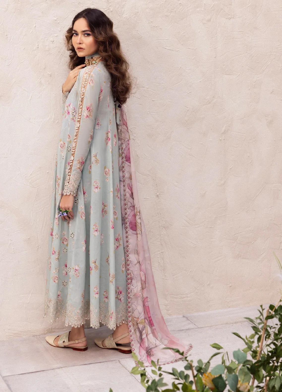 Dahlia By Iznik Embroidered Luxury Lawn 3 Piece Unstitched Suit IZ24DLL 10 MIRAGE