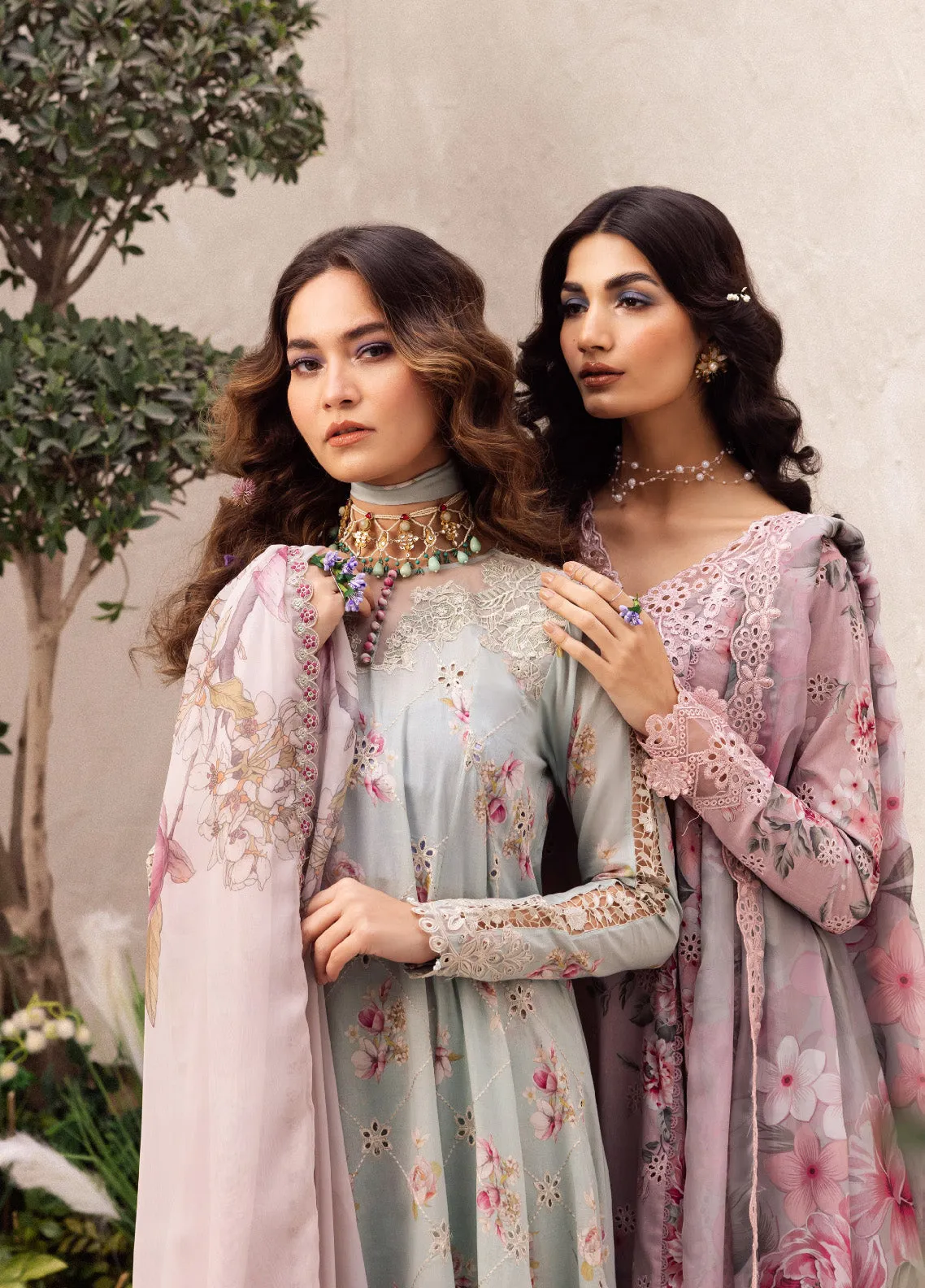 Dahlia By Iznik Embroidered Luxury Lawn 3 Piece Unstitched Suit IZ24DLL 10 MIRAGE