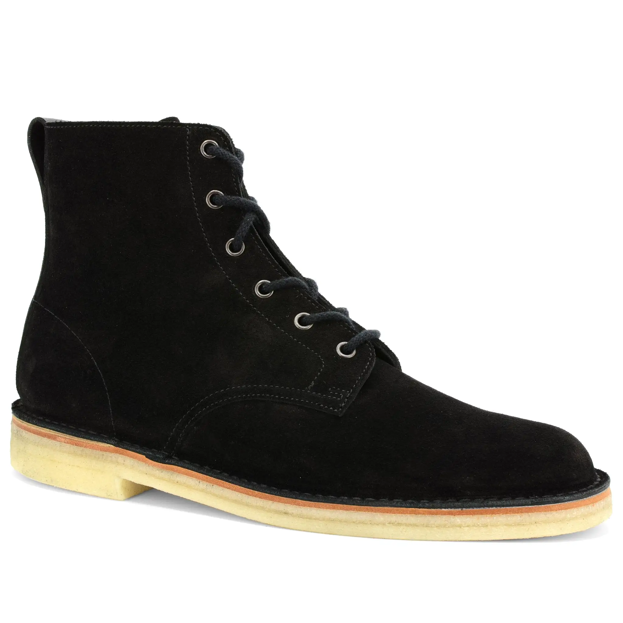 Desert Hi-Top Black Suede