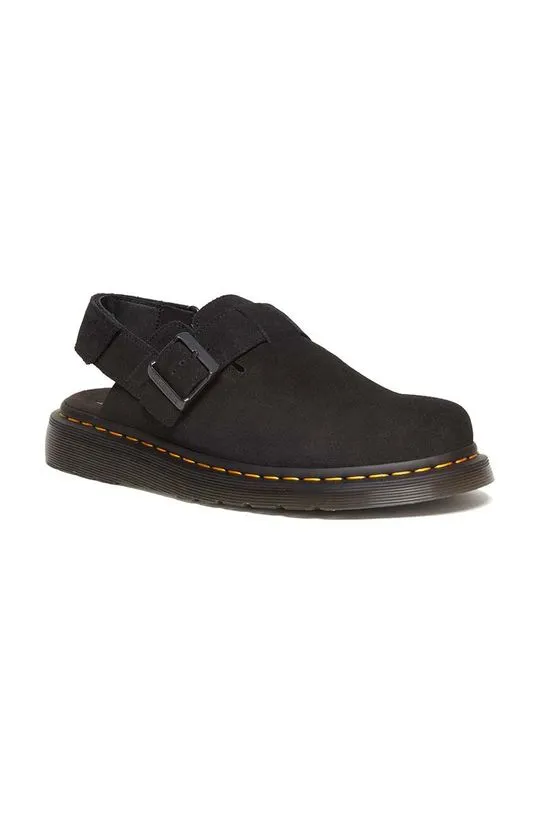 Dr. Martens suede sandals Jorge II men's black color DM31563001