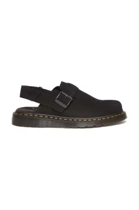 Dr. Martens suede sandals Jorge II men's black color DM31563001