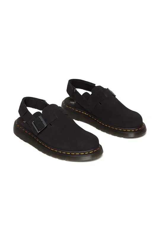 Dr. Martens suede sandals Jorge II men's black color DM31563001