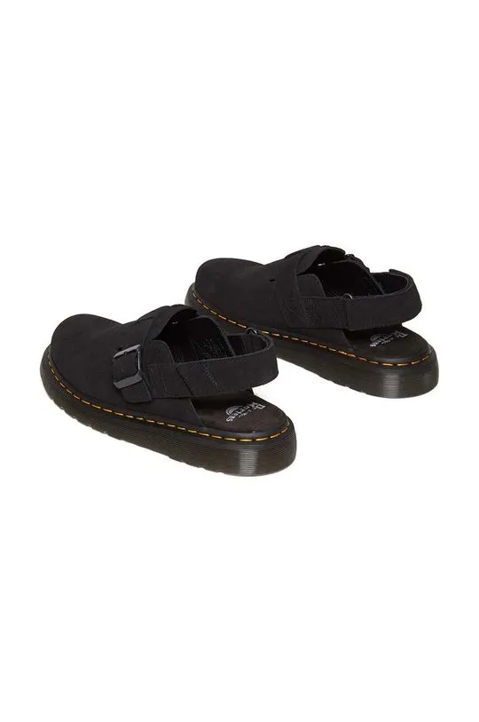 Dr. Martens suede sandals Jorge II men's black color DM31563001