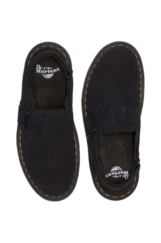 Dr. Martens suede sandals Jorge II men's black color DM31563001