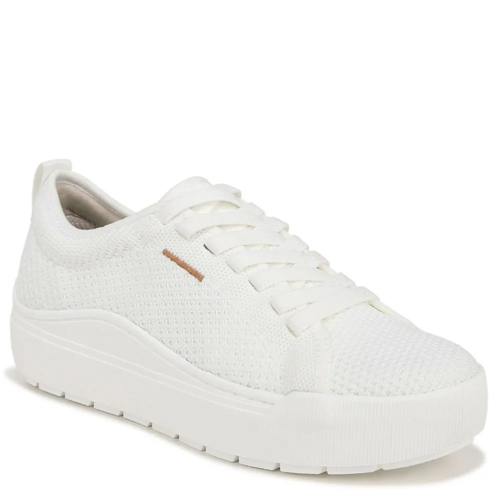 DR. SCHOLL'S  WOMENS TIME OFF KNIT LACE SNEAKER