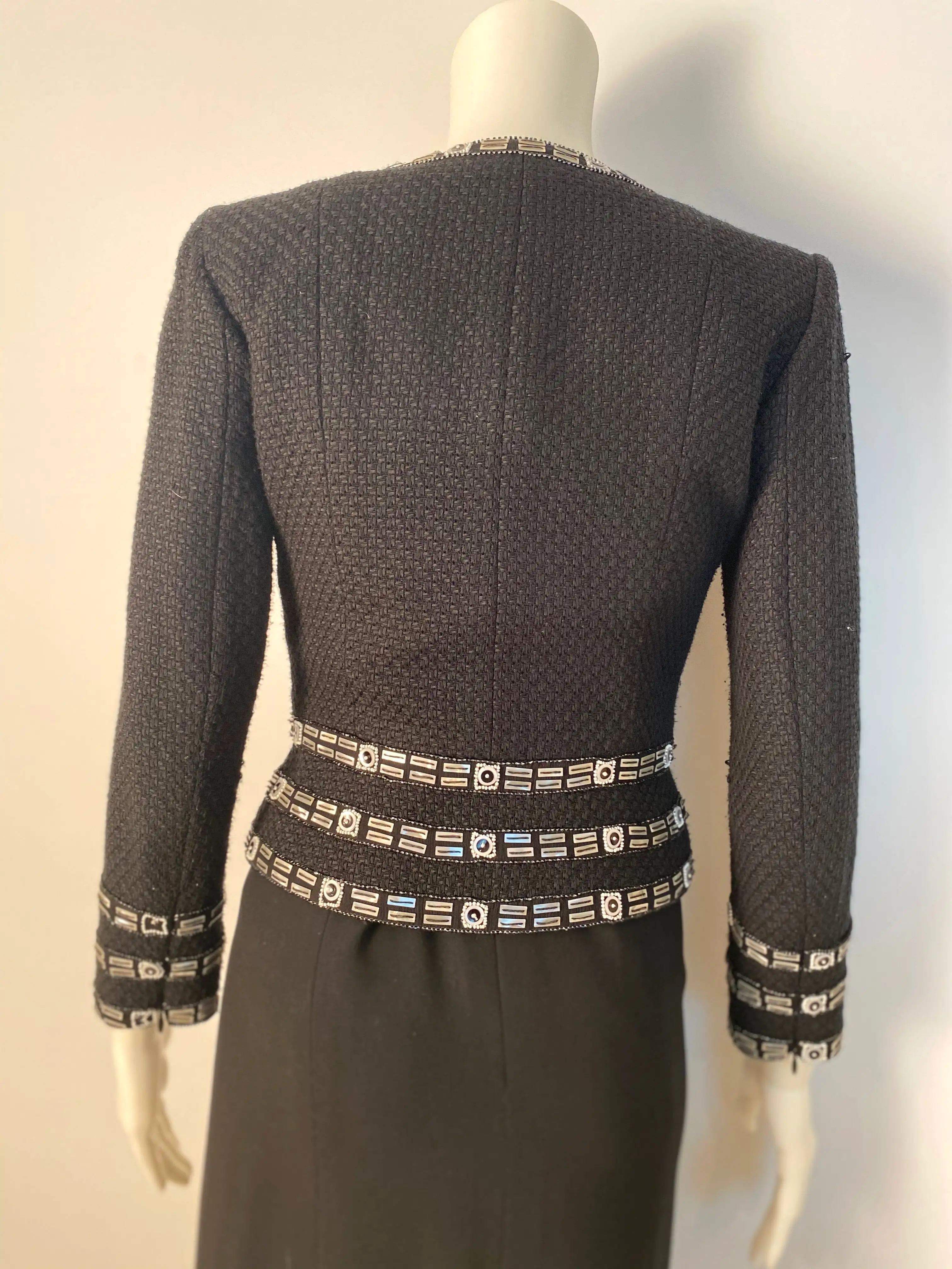 Dressy Rare Chanel 03P 2003 Spring Jacket FR 34