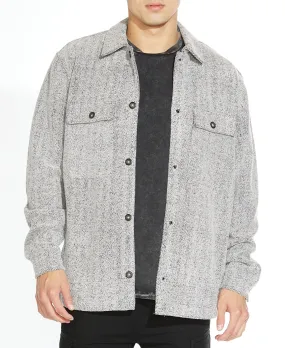 Durbin Knit Shirt Jacket (Heather Charcoal)