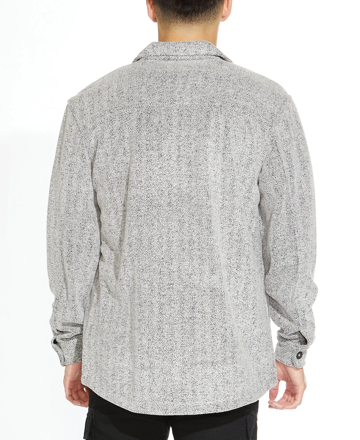 Durbin Knit Shirt Jacket (Heather Charcoal)