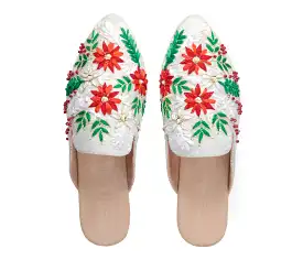 Festive Snowflake Mules