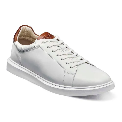 Florsheim Social Lace Toe Sneaker in White