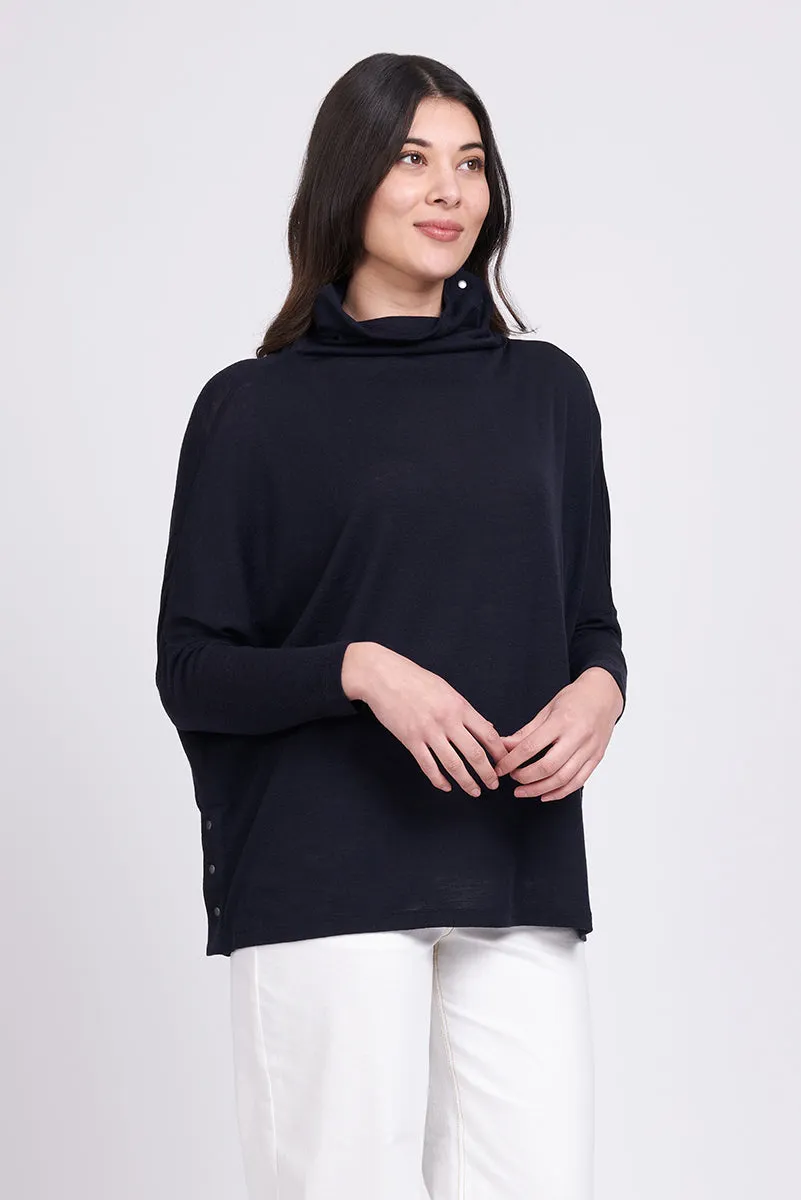 Foil - Pop It on Top - Merino Sweater - Navy