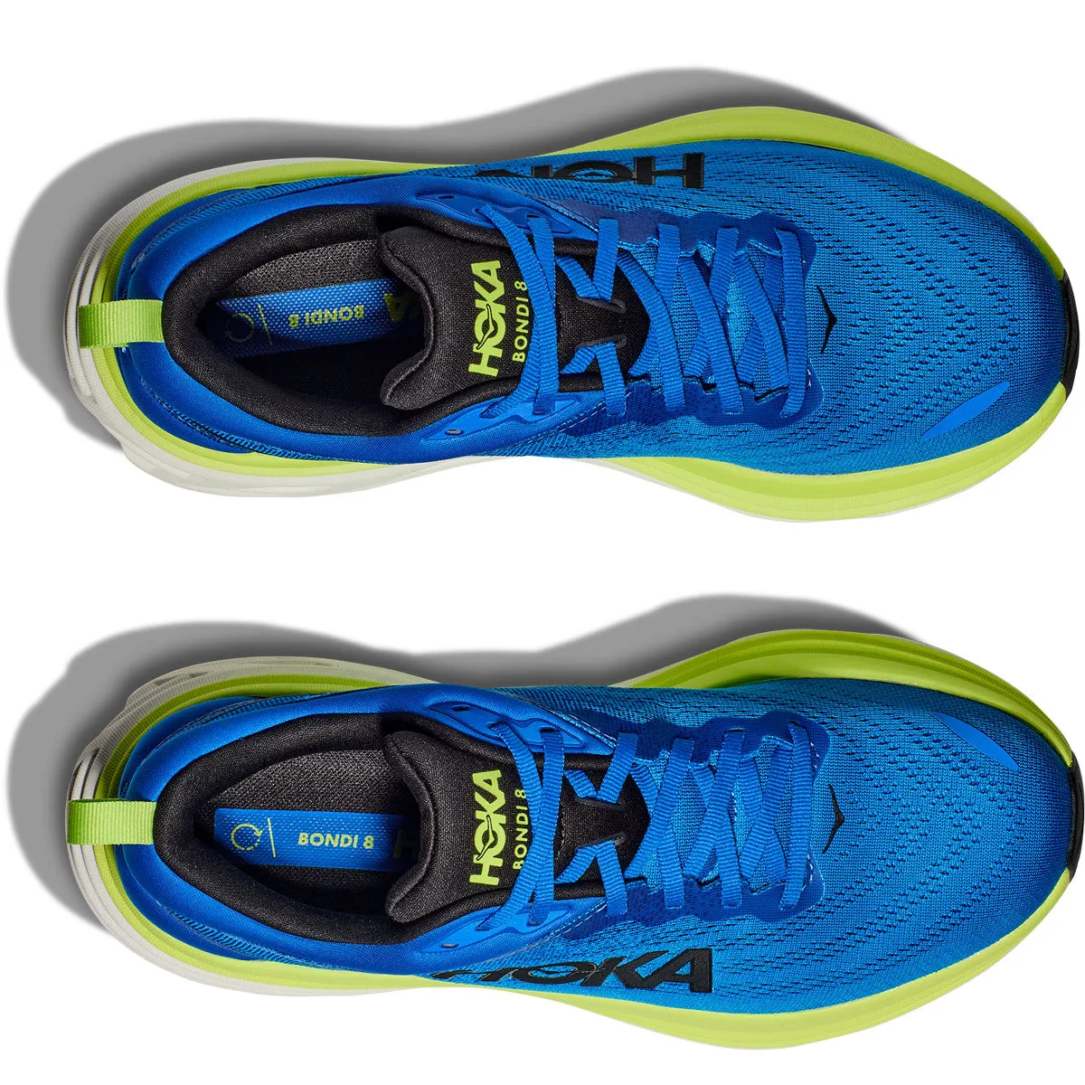 Hoka One One Bondi 8 Running Shoes - Mens - Electric Cobalt/Lettuce