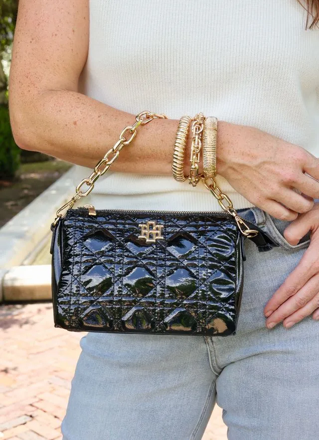 Jace Crossbody Black Patent LQ