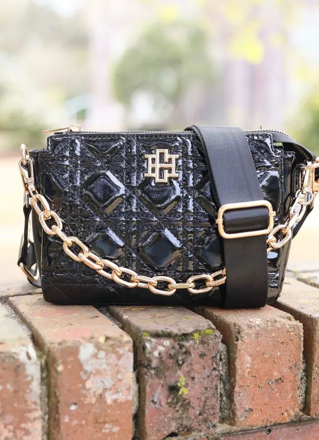 Jace Crossbody Black Patent LQ