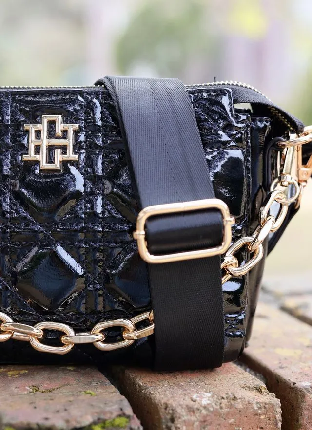 Jace Crossbody Black Patent LQ