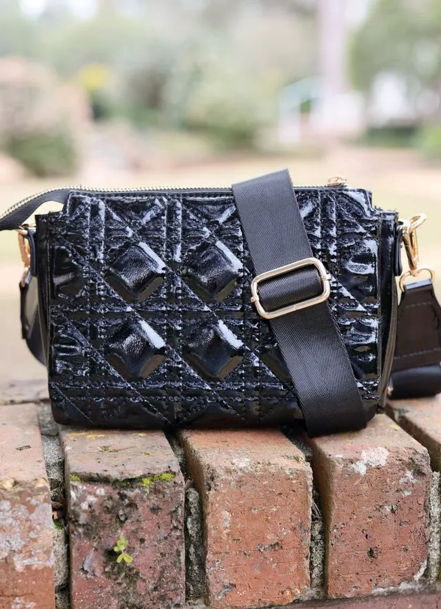 Jace Crossbody Black Patent LQ