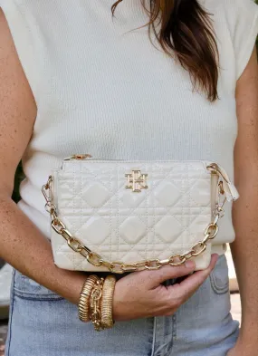 Jace Crossbody Ivory Patent LQ