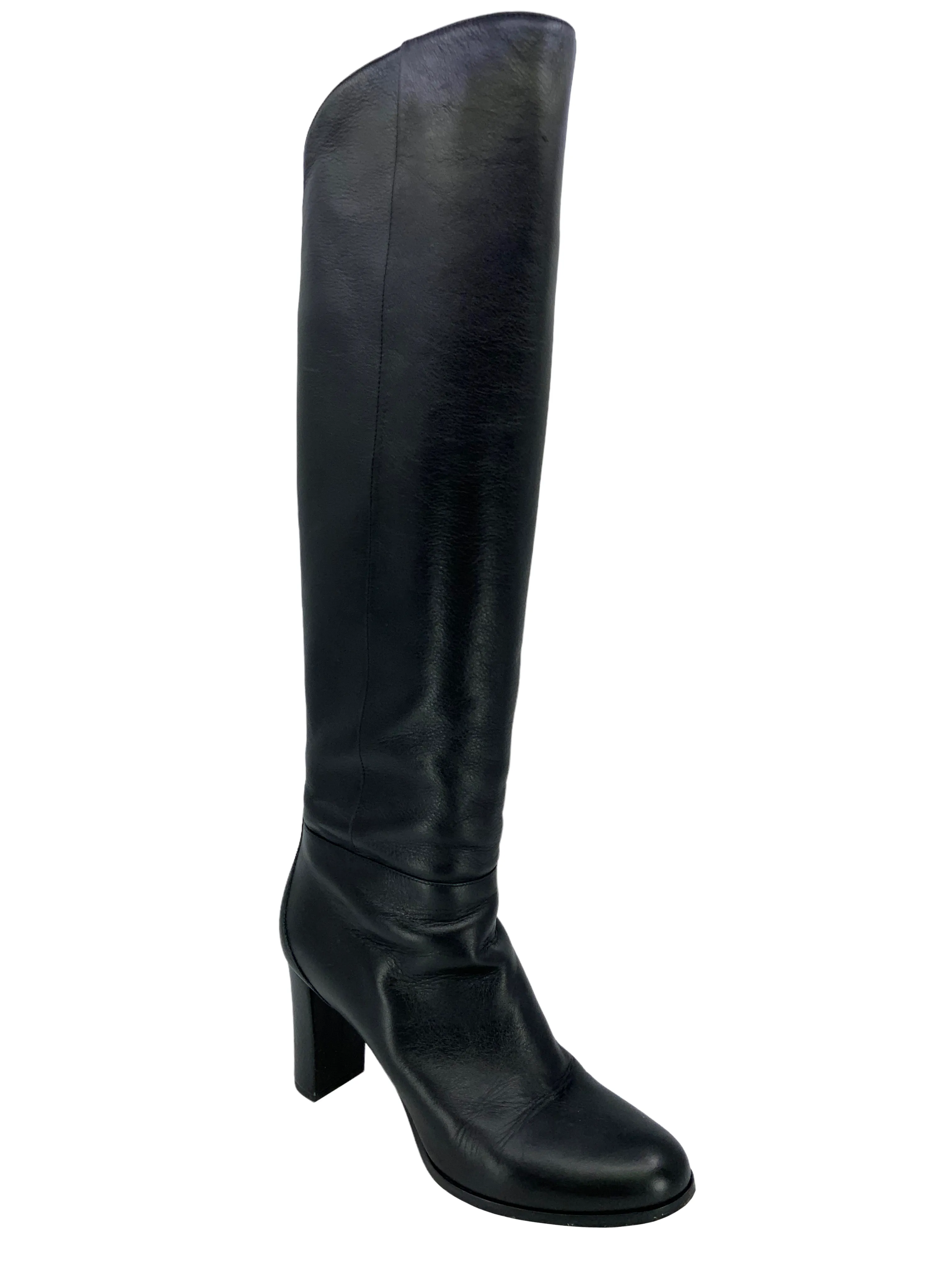 JIMMY CHOO Madalie 80 Knee High Leather Boots Size 10