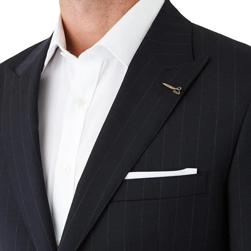 Joe Black 2pce Dark Navy Pin Stripe Suit