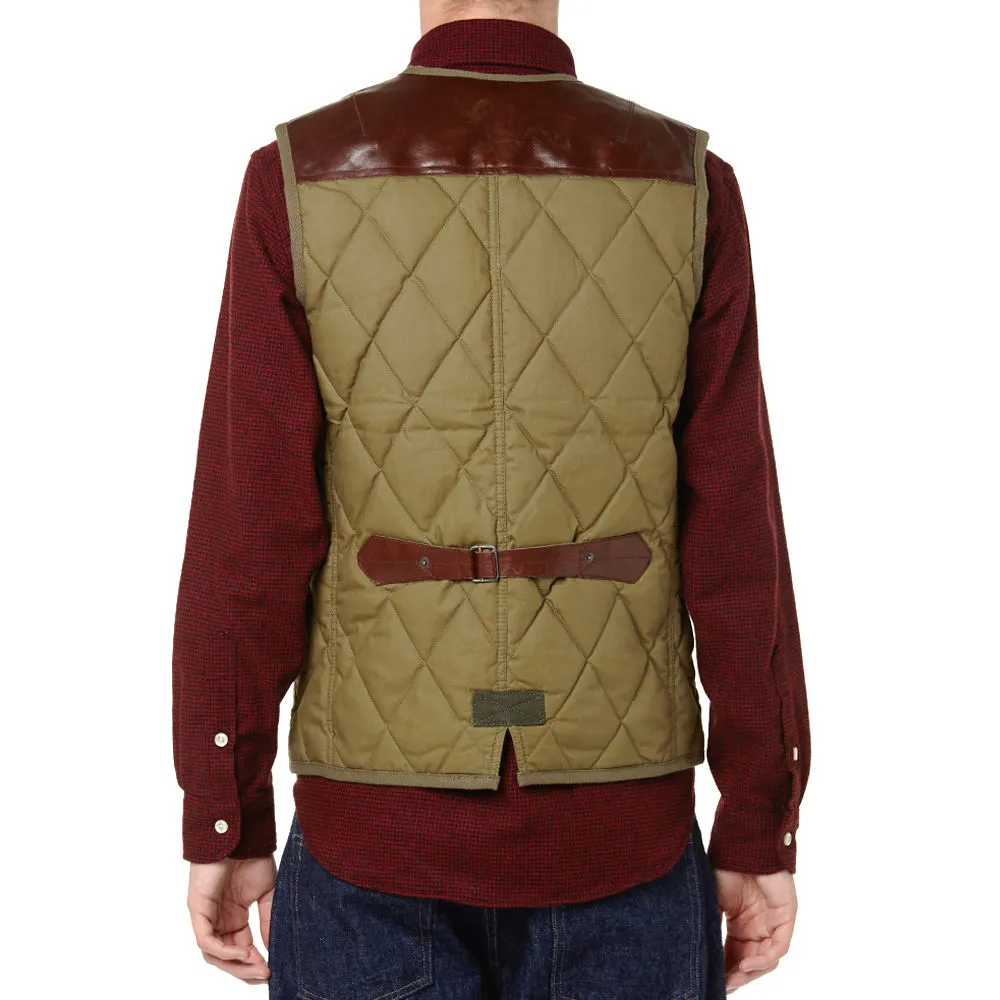 Junya Watanabe MAN x Duvetica Quilted Hunting GiletKhaki & Dark Brown