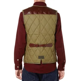 Junya Watanabe MAN x Duvetica Quilted Hunting GiletKhaki & Dark Brown