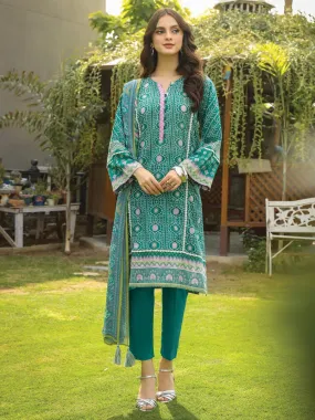 Komal Prints by Lakhany Unstitched Printed Lawn 3Pc Suit LG-RL-0002-B