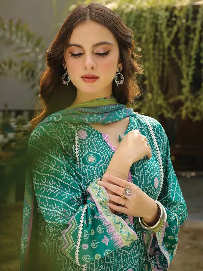 Komal Prints by Lakhany Unstitched Printed Lawn 3Pc Suit LG-RL-0002-B