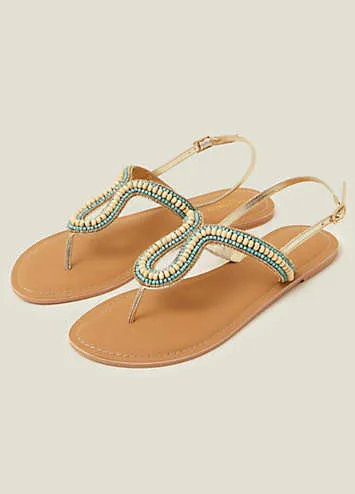 Loop Bead Sandals by Accessorize | Look Again