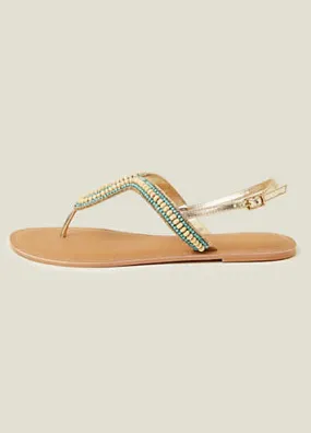 Loop Bead Sandals by Accessorize | Look Again