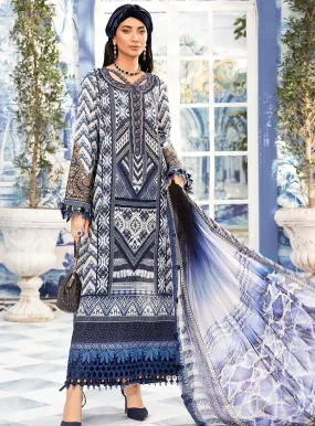 M Prints By Maria B Eid Embroidered Lawn 3 Piece Unstitched Suit MB24E2 8B