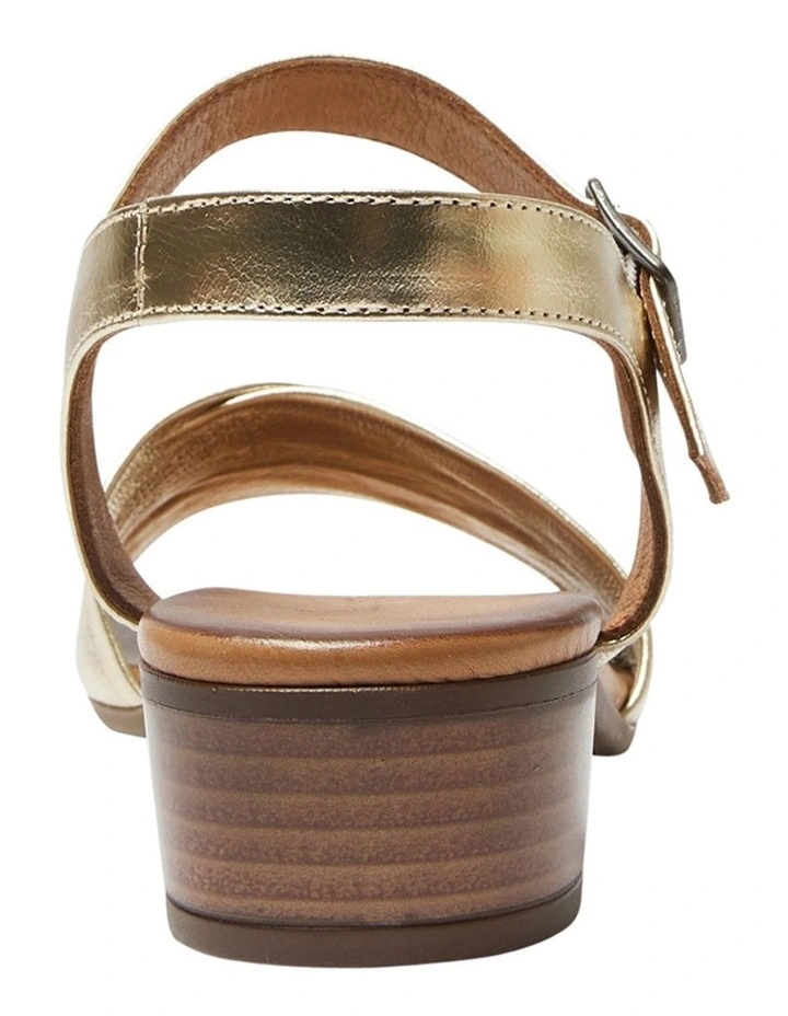 Maisy Sandals in Soft Gold Leather