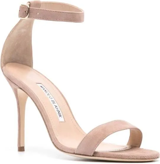 Manolo Blahnik Chaos 110mm open-toe sandals Neutrals