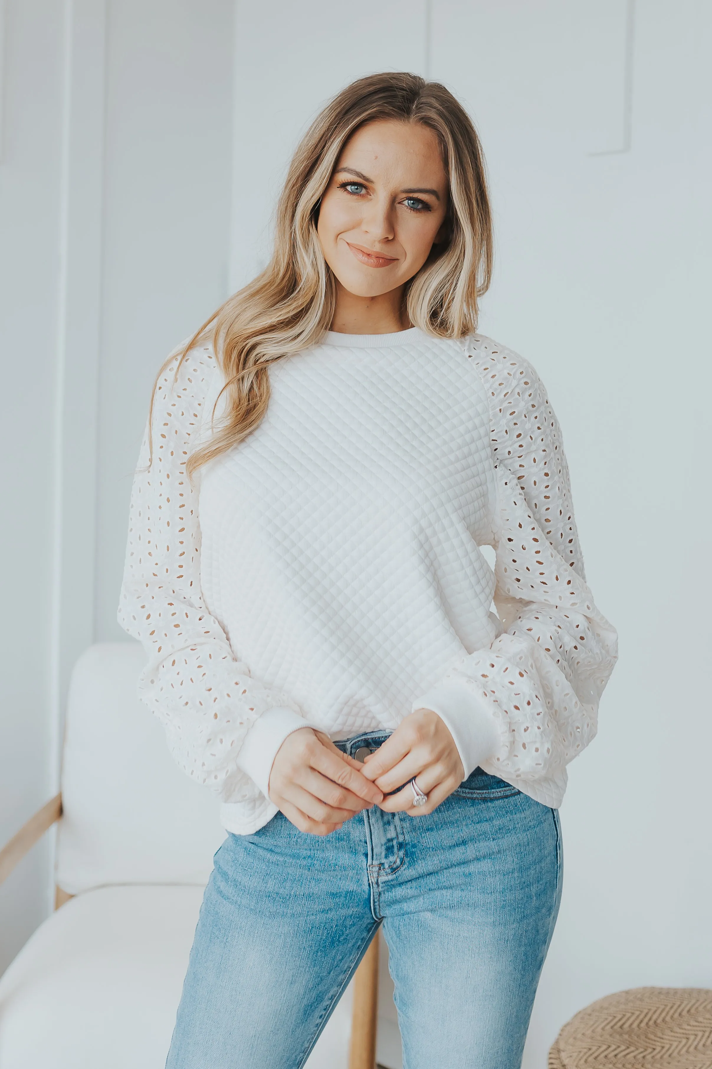 Marie Eyelet Top