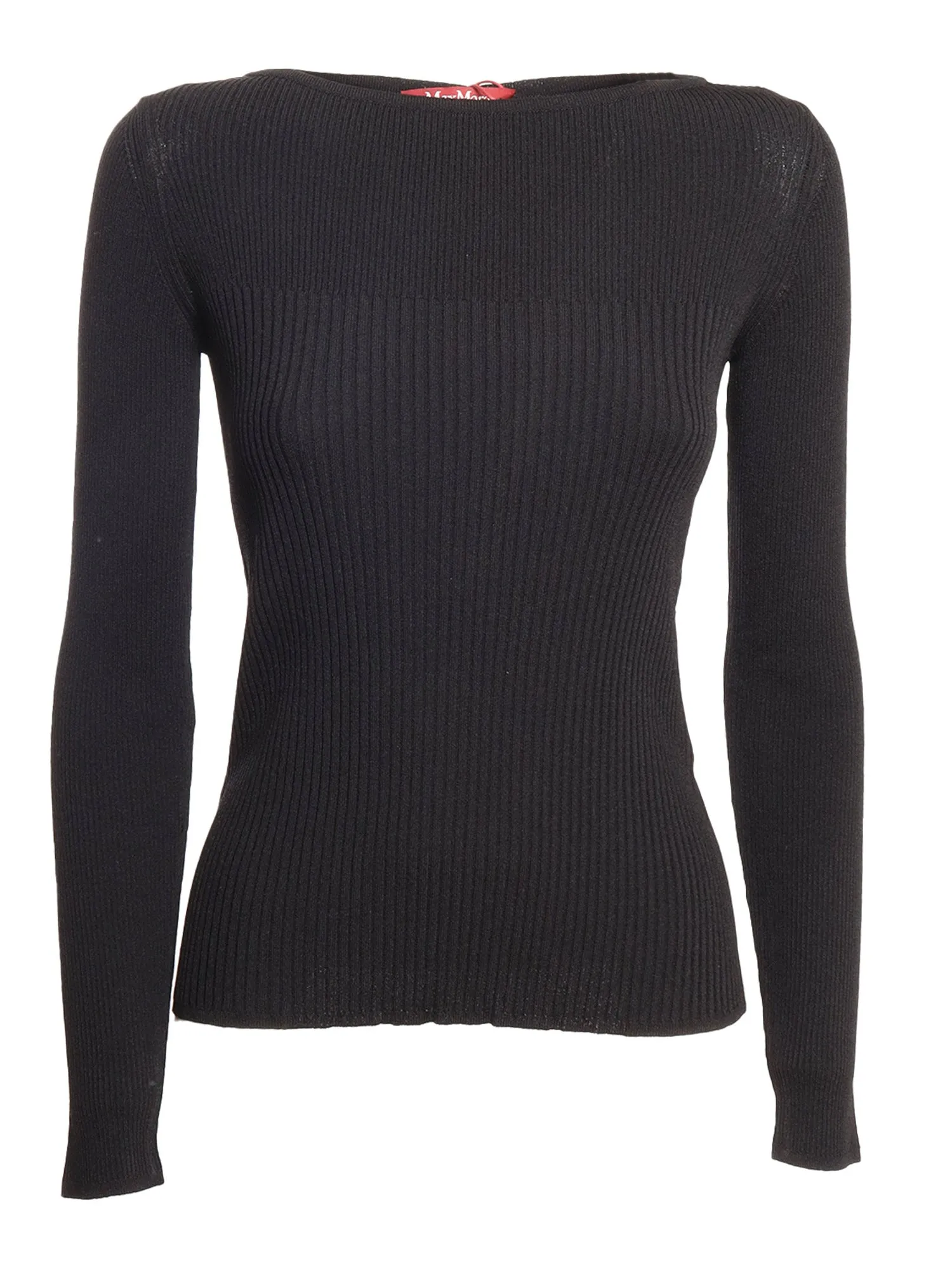 Max Mara Studio Long-Sleeved Boat-Neck Sweater